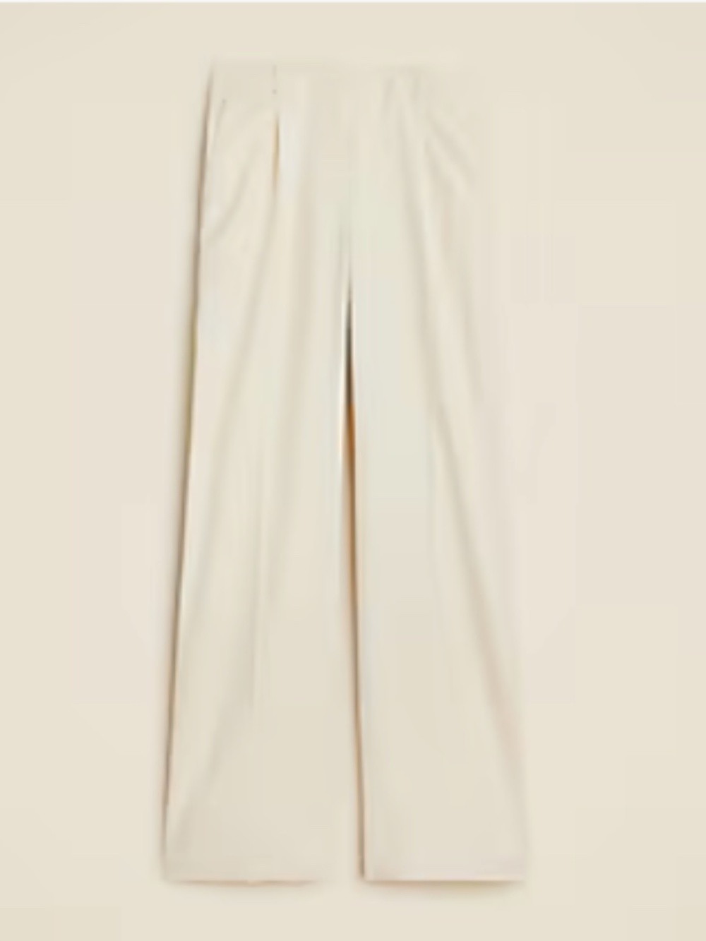 J.Crew Lower rise Essential wide leg pant in city twill - Soft Ivory - Sz 8